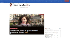Desktop Screenshot of basilicata24.it